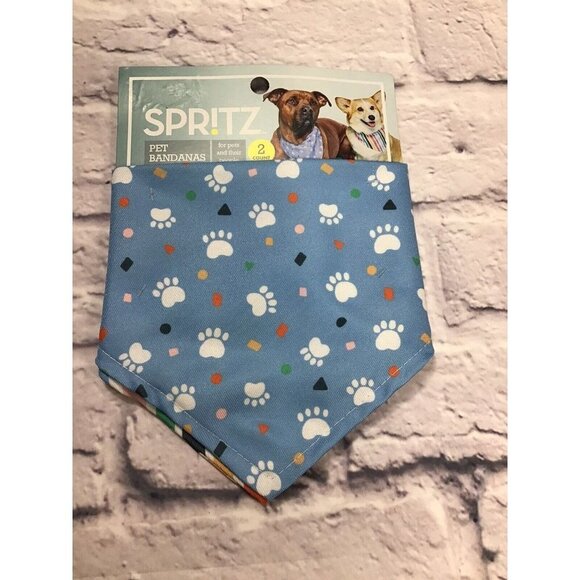 New-Spritz for Pets and Their People 2 Pet Bandanas - Picture 1 of 2